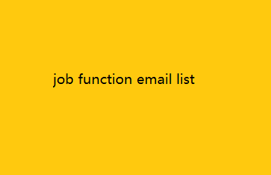 job function email list