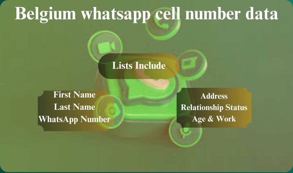 Belgium whatsapp cell number data