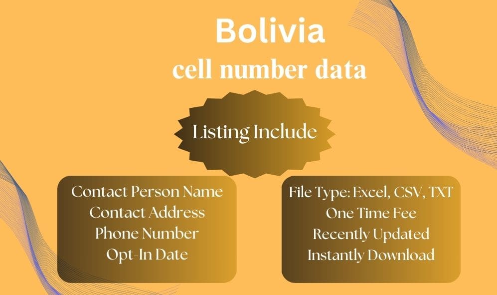 Bolivia cell number data