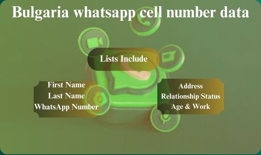 Bulgaria whatsapp cell number data