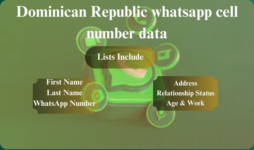 Dominican Republic whatsapp cell number data