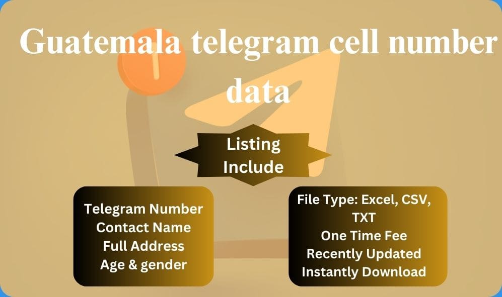 Guatemala telegram cell number data