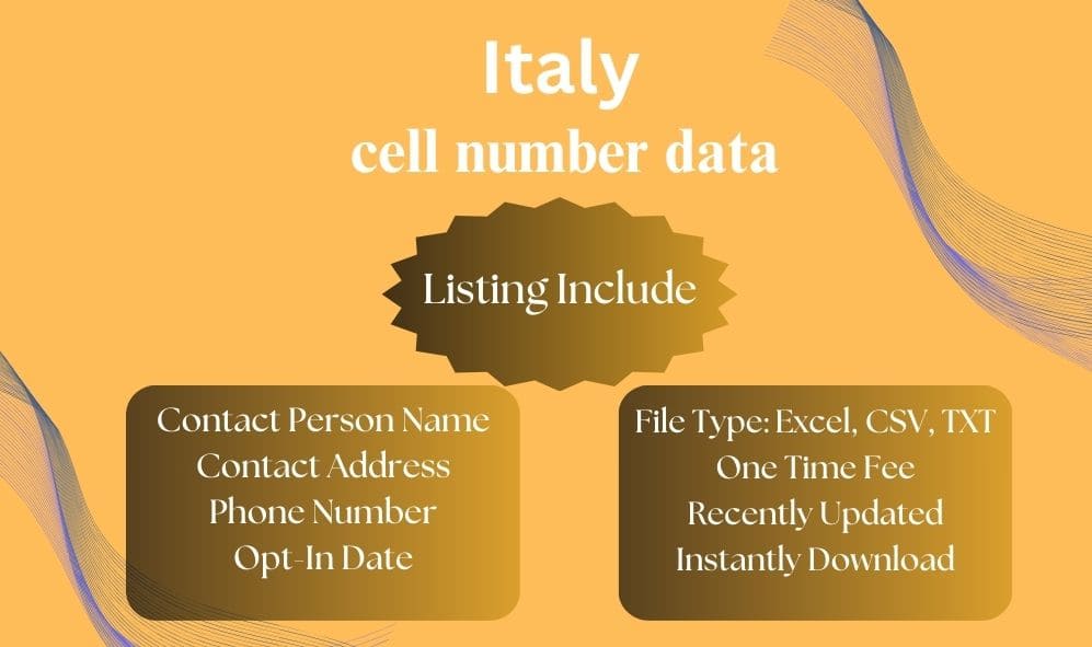 Italy cell number data