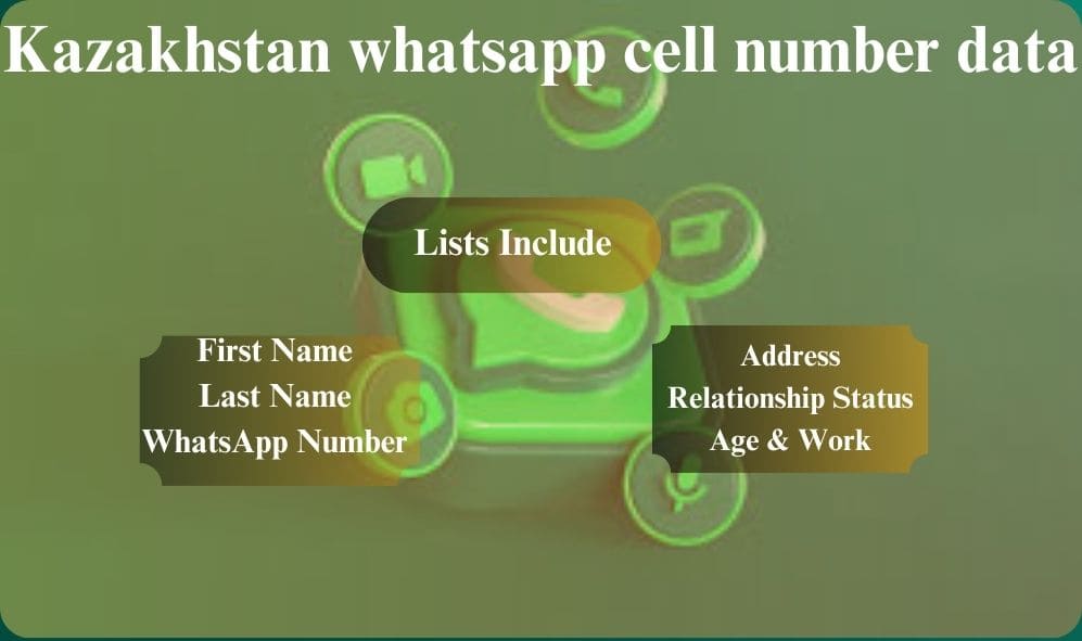 Kazakhstan whatsapp cell number data