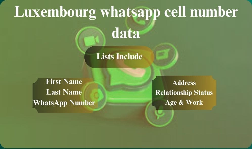 Luxembourg whatsapp cell number data