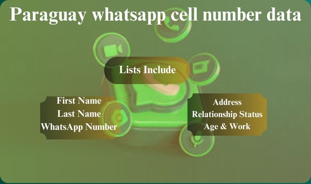 Paraguay whatsapp cell number data